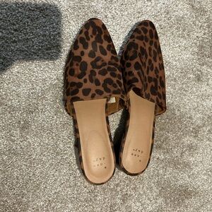 Leopard Print Slip-On Women's Mules - A New Day